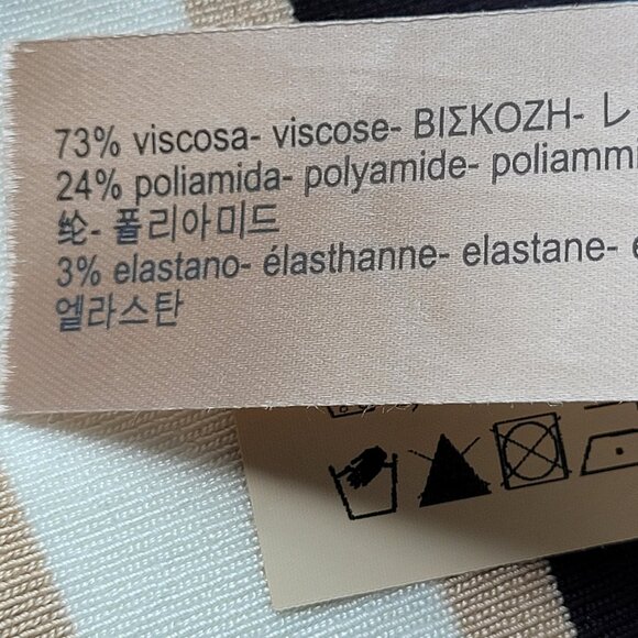 Massimo Dutti Striped off-the-shoulder knit top Size XS - Picture 5 of 6